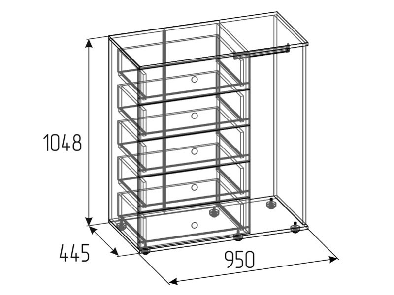 Детский комод Лойс