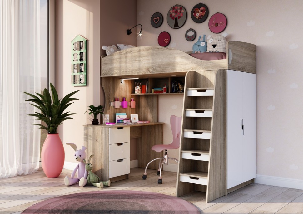 Кровать-чердак Кровать - чердак Сенди Плюс