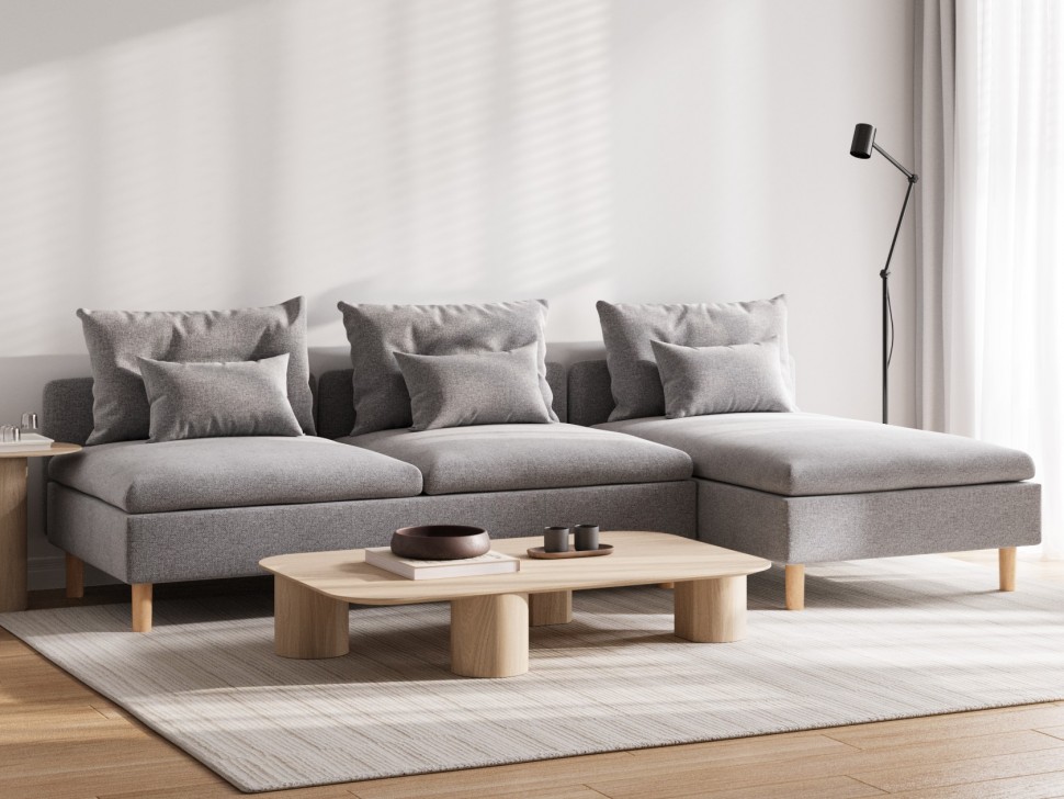 Угловой диван Калисто с оттоманкой