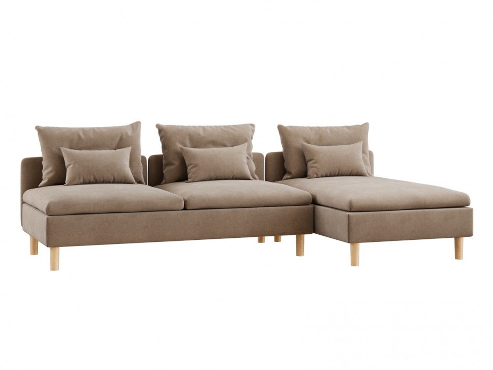 Угловой диван Калисто с оттоманкой