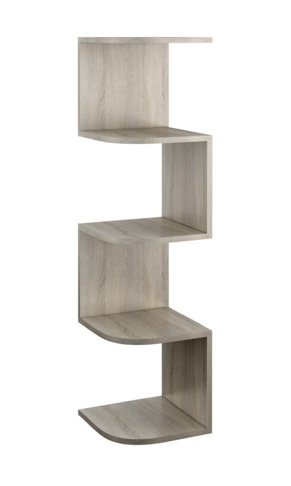 Угловая настенная полка Снейк-1