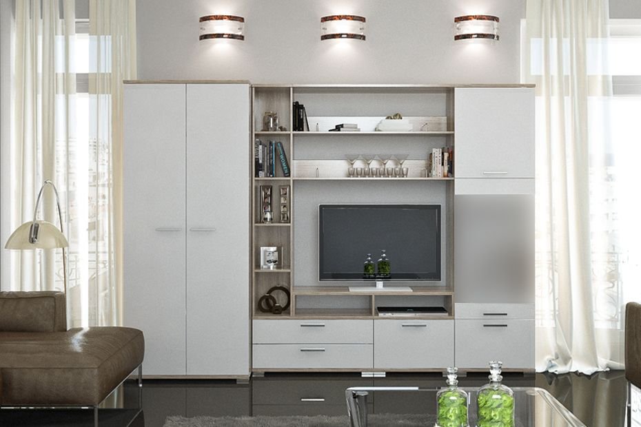 Шкаф распашной глянец Лейла