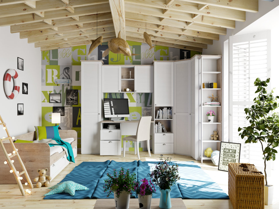 Детская кровать Ривьера ТД 241.12.01 Кровать с 2 ящиками