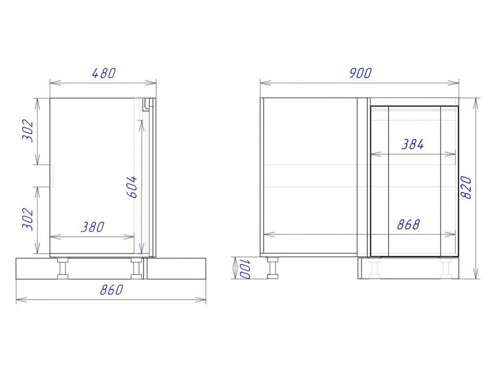Угловой стол под мойку Сити