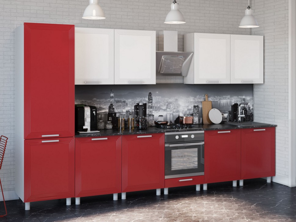 Кухонный гарнитур Монро Рубин 360 см