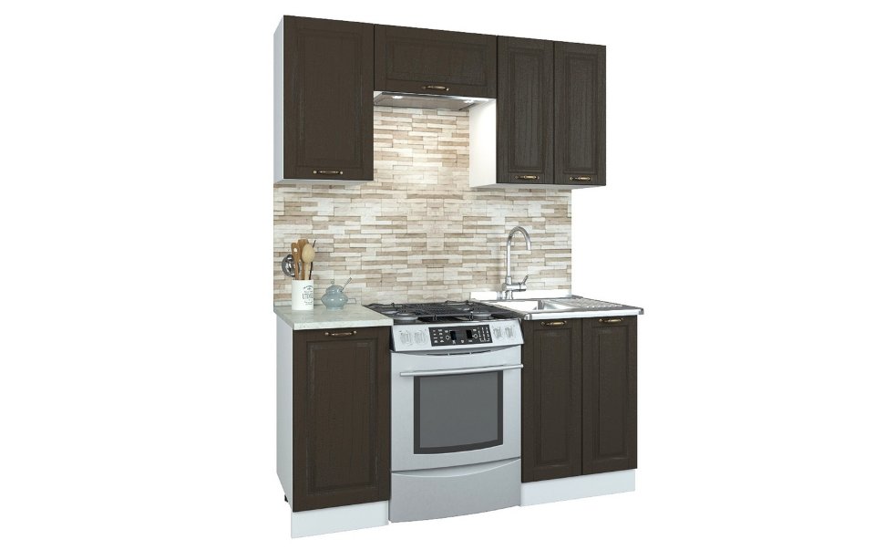 Прямой кухонный гарнитур Кухня Палермо 1,6 м