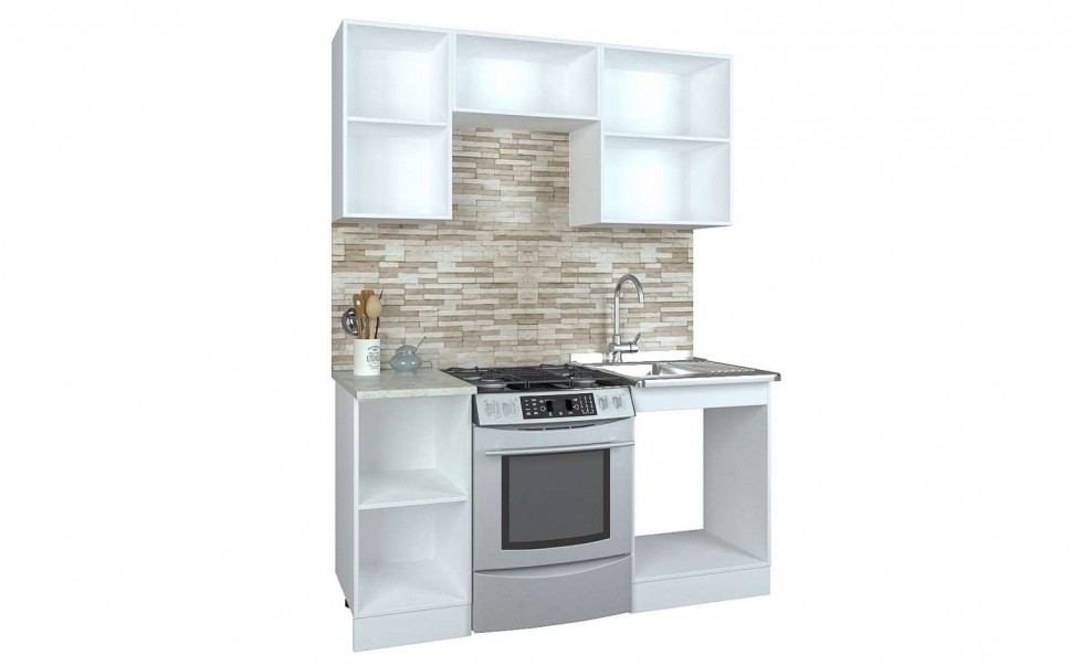 Прямой кухонный гарнитур Кухня Палермо 1,6 м