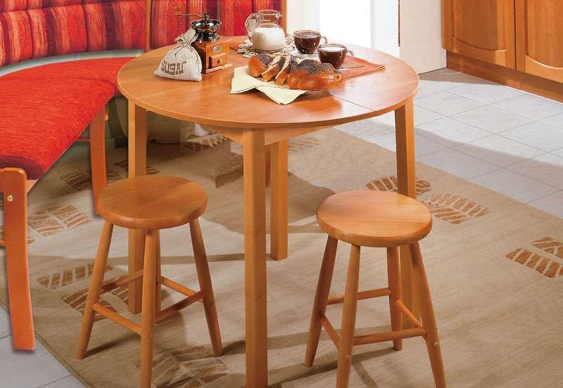 Стол обеденный раздвижной с круглой крышкой