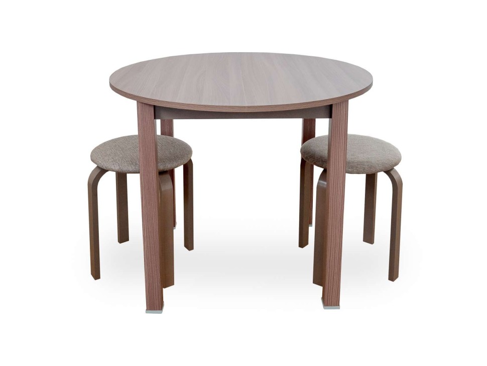 Стол обеденный раздвижной с круглой крышкой