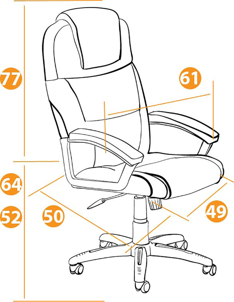 Кресло руководителя BERGAMO (22)