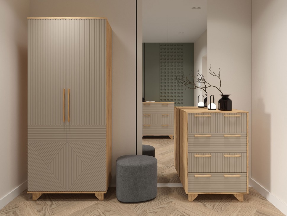 Распашной шкаф Ньерд 2 двери