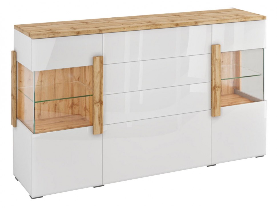 Комод 2-е двери 4-е ящика 1909.М1