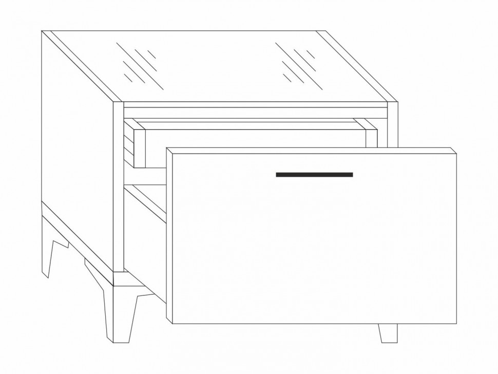 Прикроватная тумба Тумба прикроватная Милан
