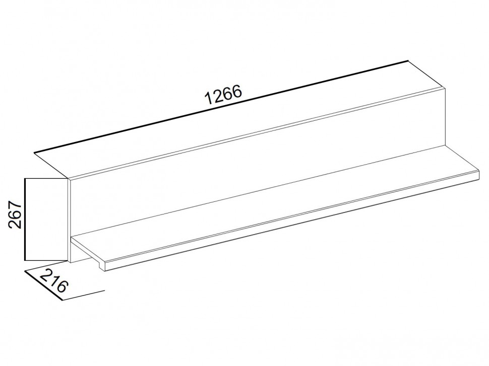 Настенная полка Сомма