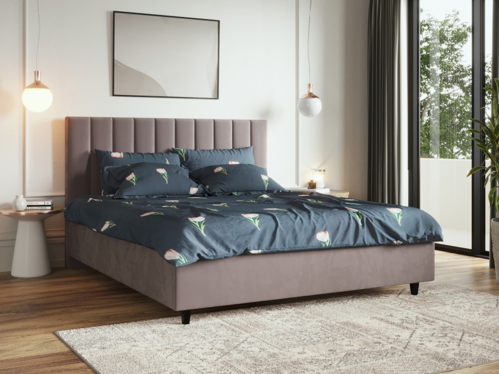 Двуспальная кровать Кровать с подъемным механизмом Симона Люкс ПМ + Пружинный матрас Optima S 20 double