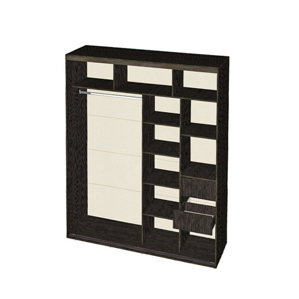 Шкаф-купе с зеркалом Крафт Кейдж