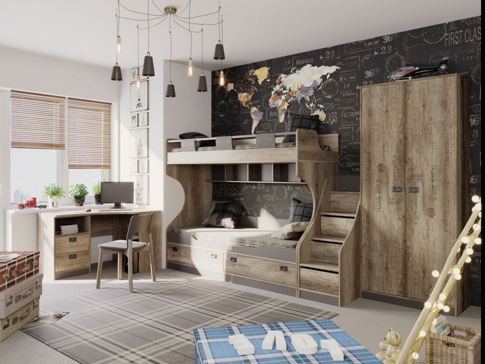 Двухъярусная кровать Пилигрим