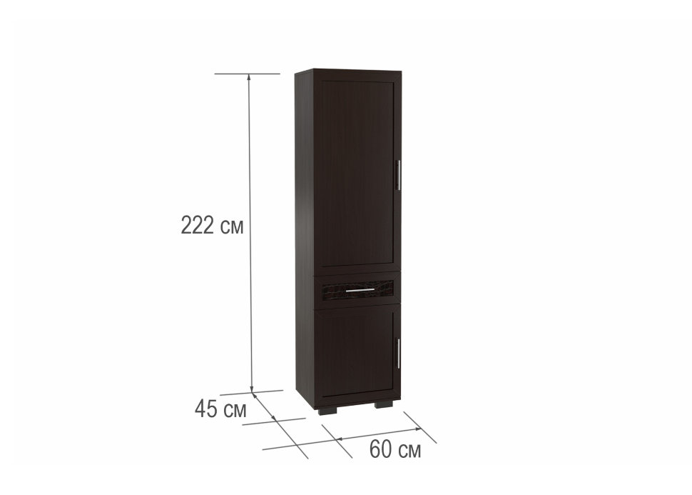 Шкаф распашной Шкаф 600 Парма Люкс