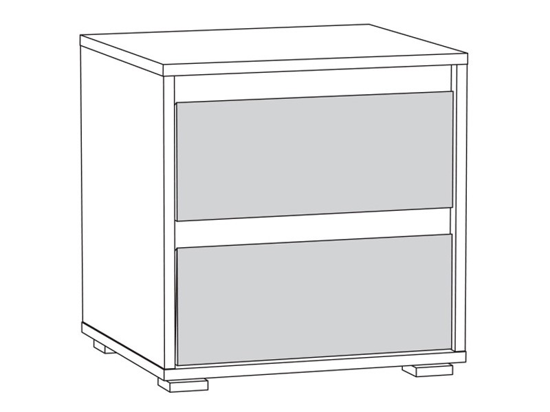 Прикроватная тумбочка Тумба прикроватная Лея 13.288