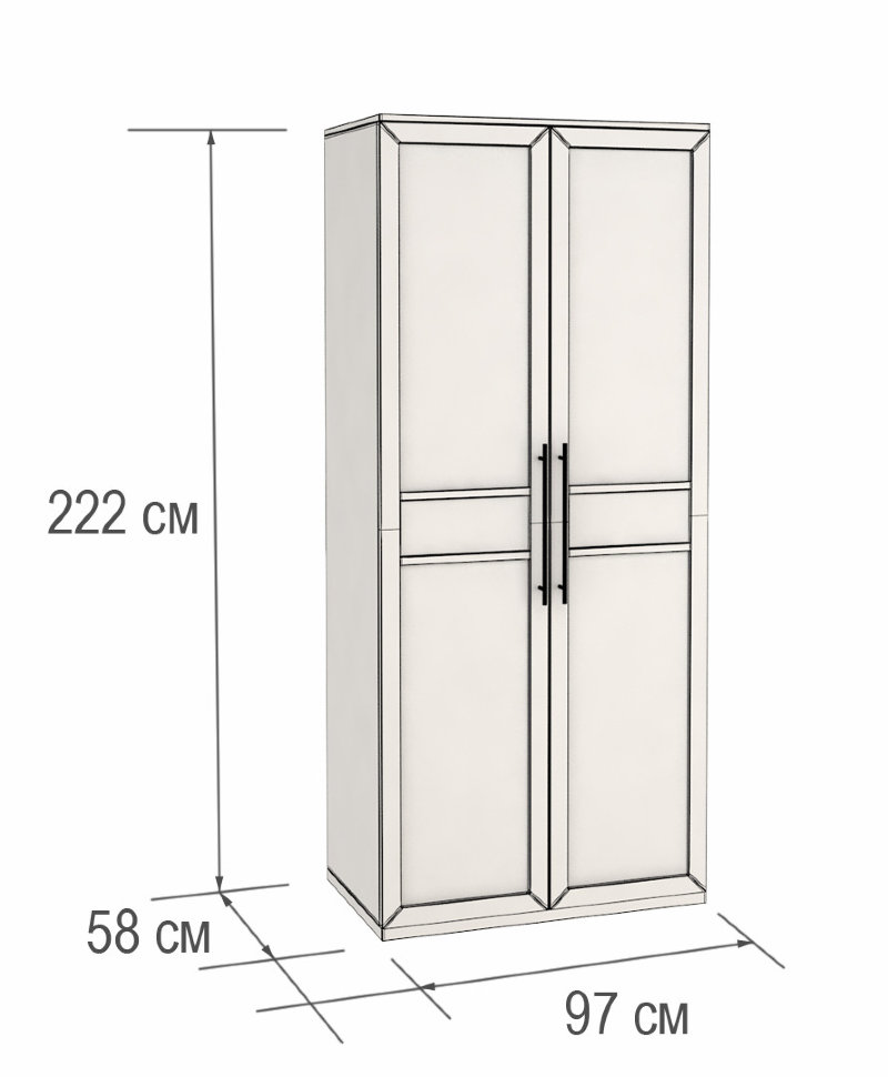 Распашной шкаф Парма