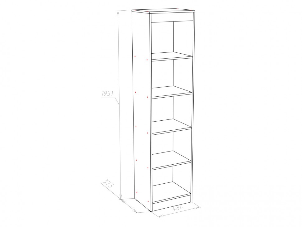 Стеллаж Стеллаж Оксфорд Лайт