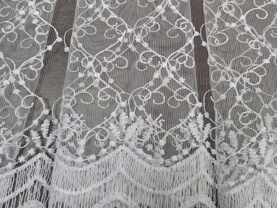 Тюль Сетка Вышивка белый 300х270 00-00803823