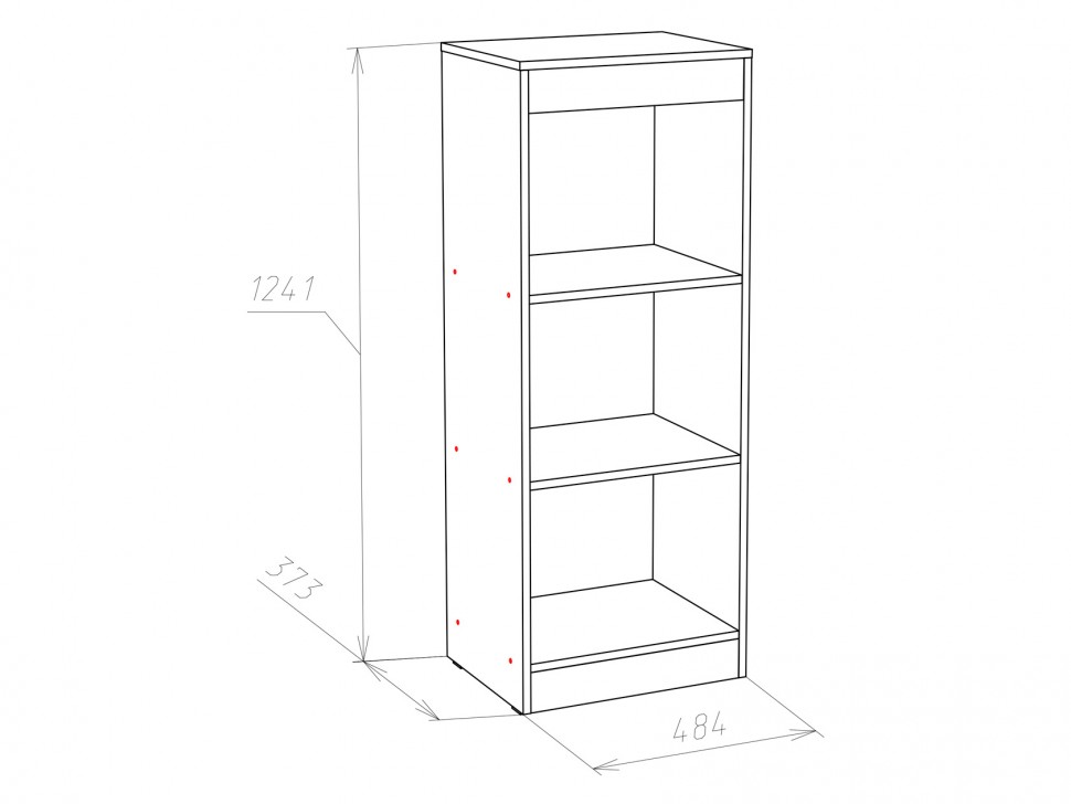 Стеллаж Оксфорд Лайт