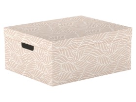 Короб для хранения Коробка для хранения складная с крышкой &quot;Листья&quot;