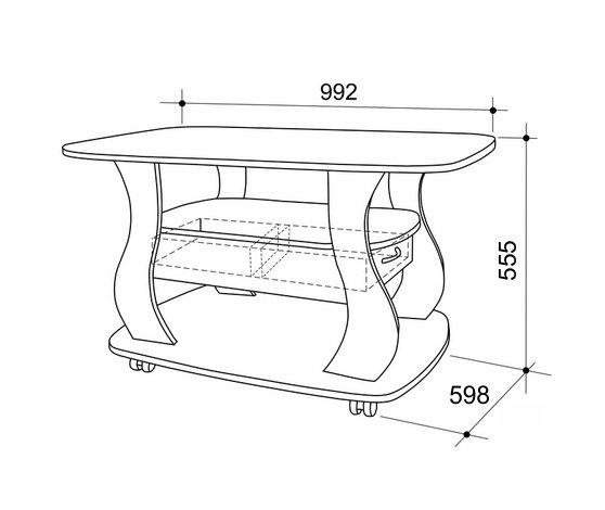 Журнальный столик Барон-3