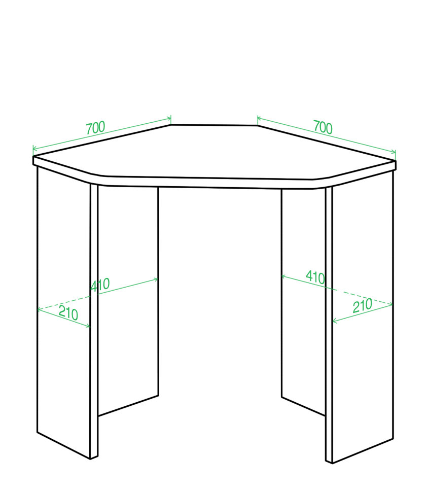 Письменный стол СКЛ-Угл70