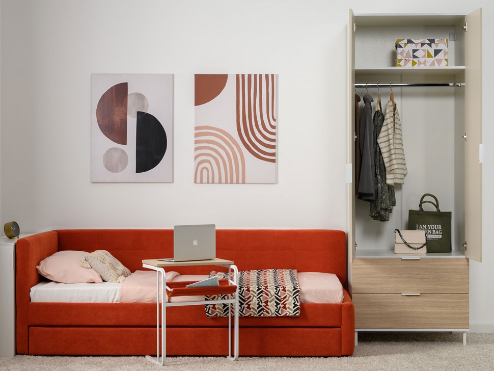 Детский шкаф Марвэл 2 двери 2 ящика