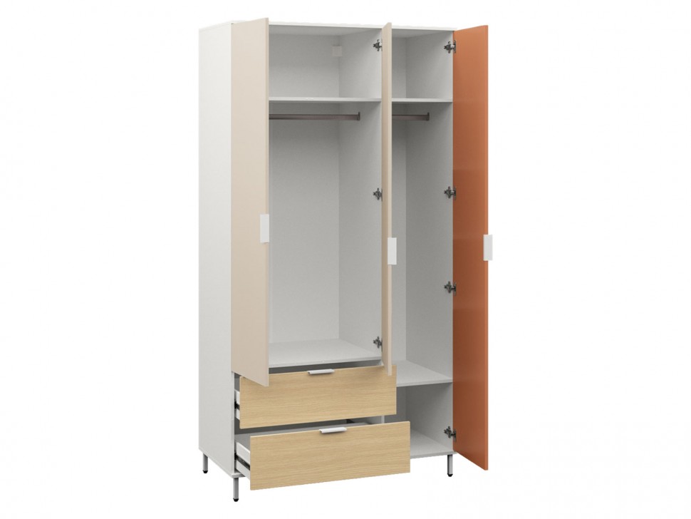 Детский шкаф Марвэл 3 двери 2 ящика