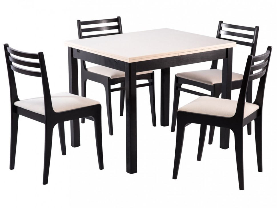 Обеденная группа для столовой и гостиной Франц + 4 стула Грис