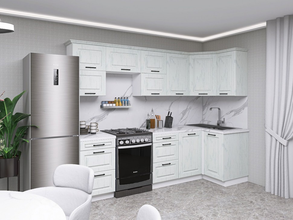 Кухонный гарнитур Грейвуд 270х100 см