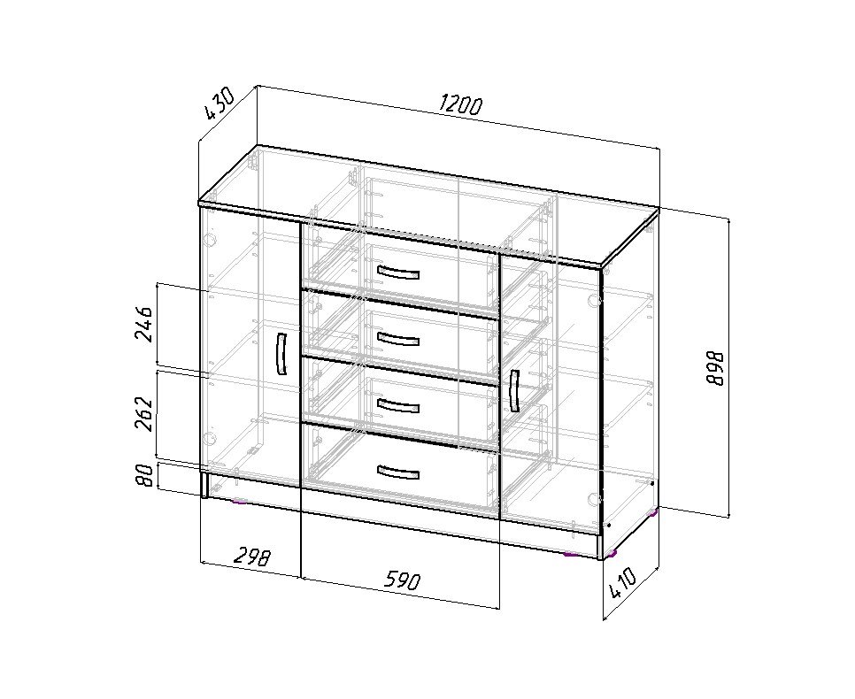 Комод Милан-019