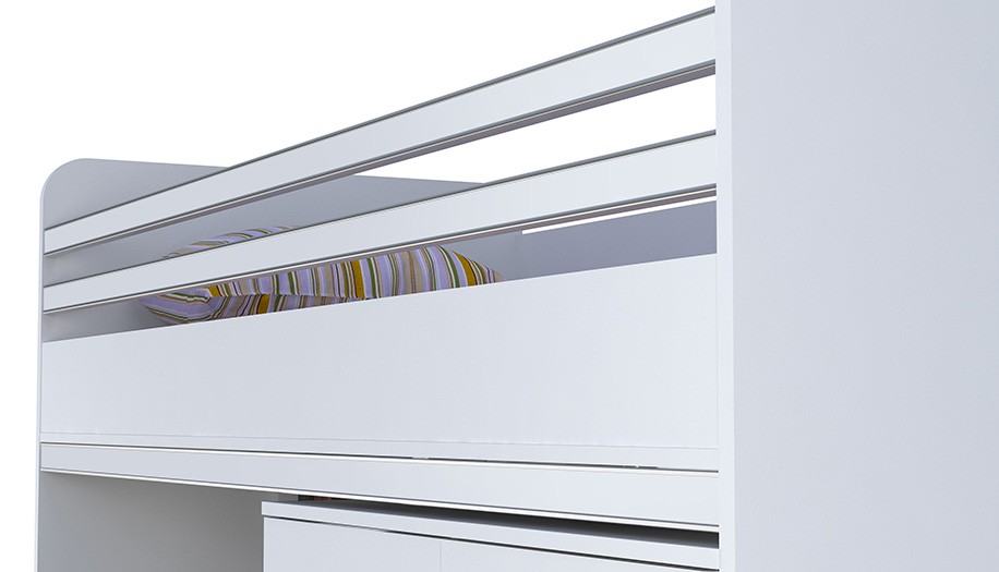 Кровать-чердак Polini kids City