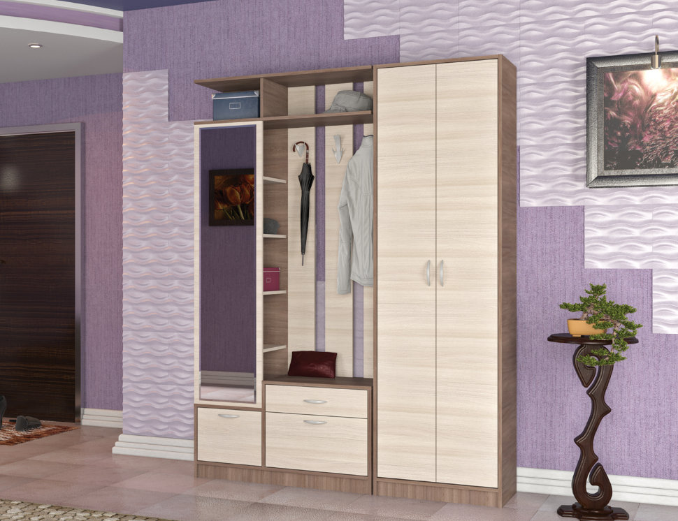 Шкаф распашной двухстворчатый Глория 138 Шкаф