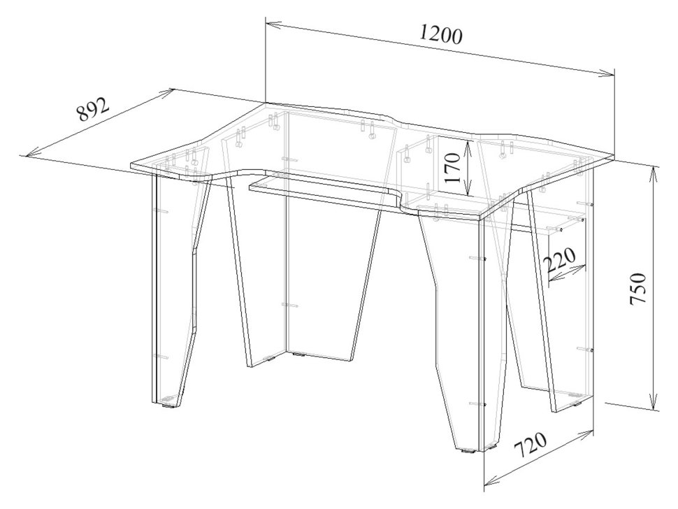 МСТ-СИС-01 Стол игровой Страйкер-1
