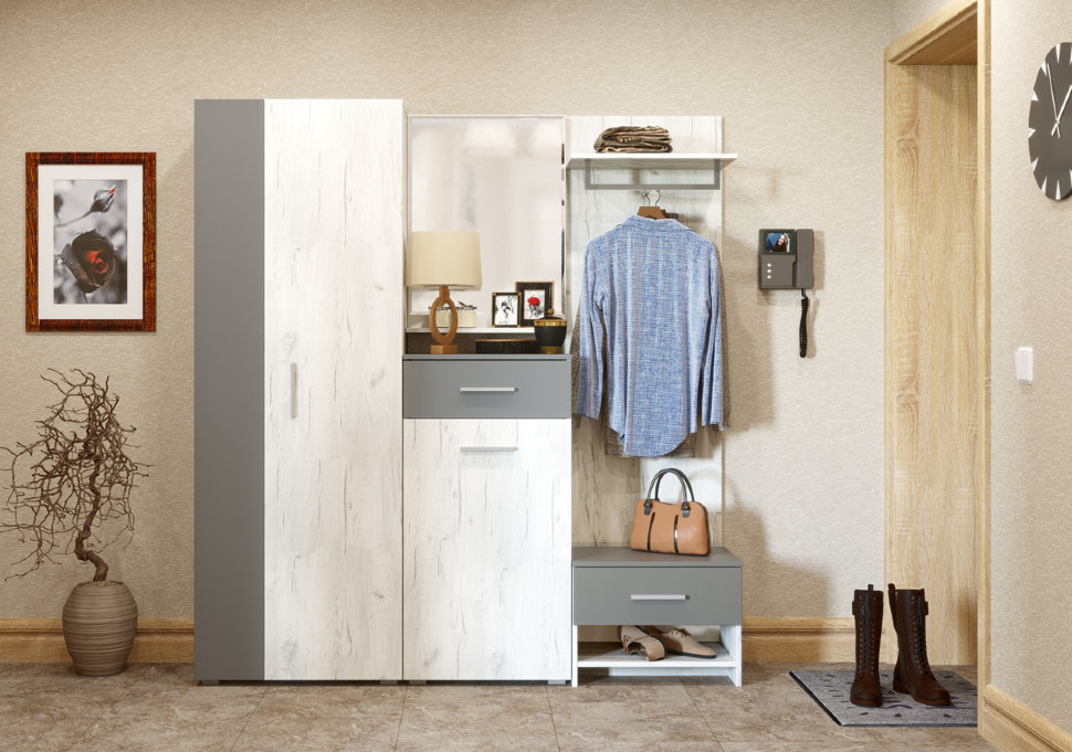 Шкаф распашной 2-х створчатый Юнона