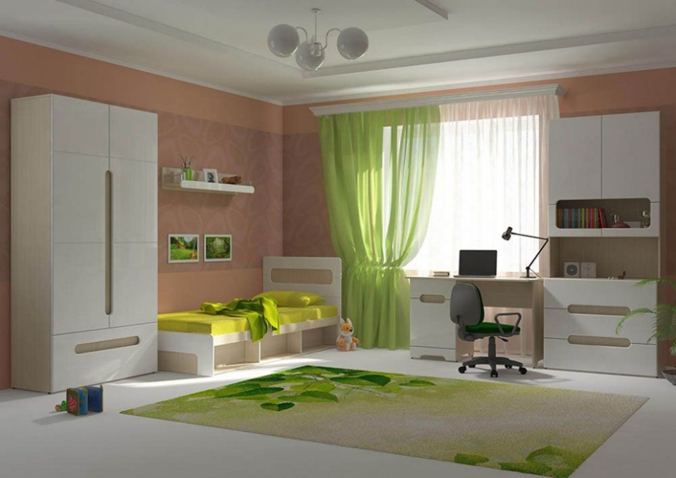 Стеллаж в детскую Стеллаж с ящиками Палермо 3