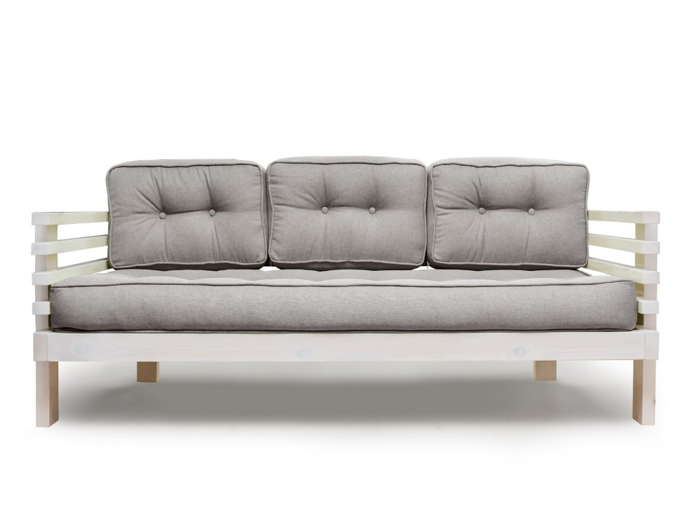 Прямой диван Диван Стоун каркас сосна Беленый дуб