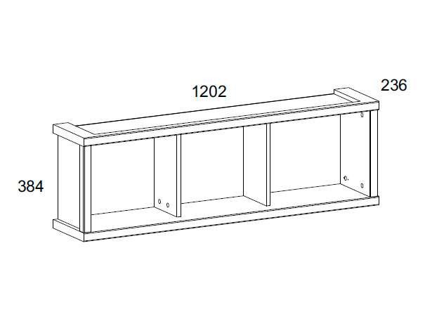 Настенная полка Джаз