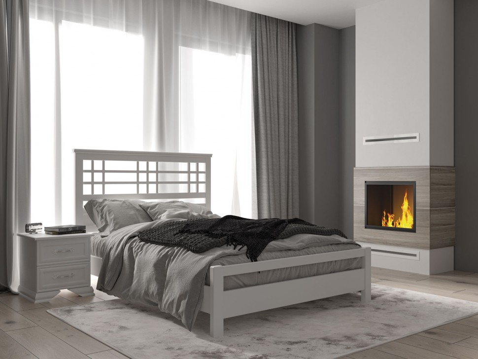 Двуспальная кровать Массив Сосны Британи