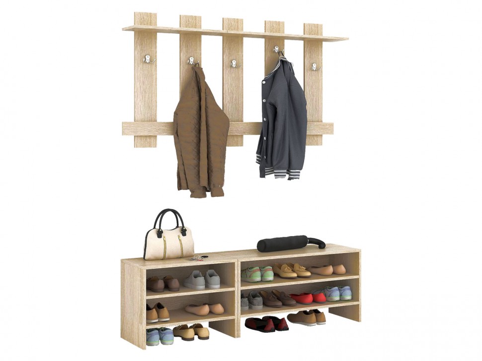 Вешалка в прихожую Уно-65