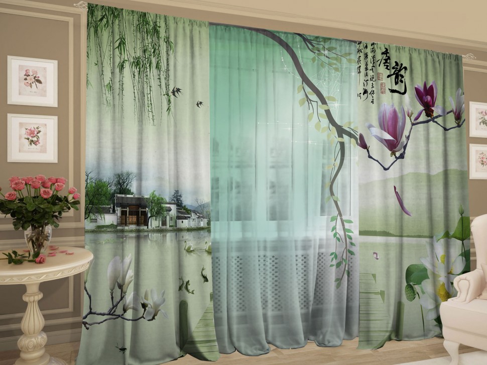 Комплект штор с тюлем Вариации на тему