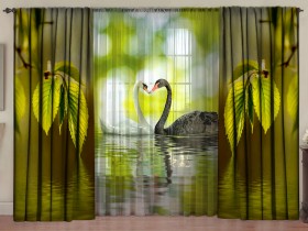 Комплект штор с тюлем Верность любви