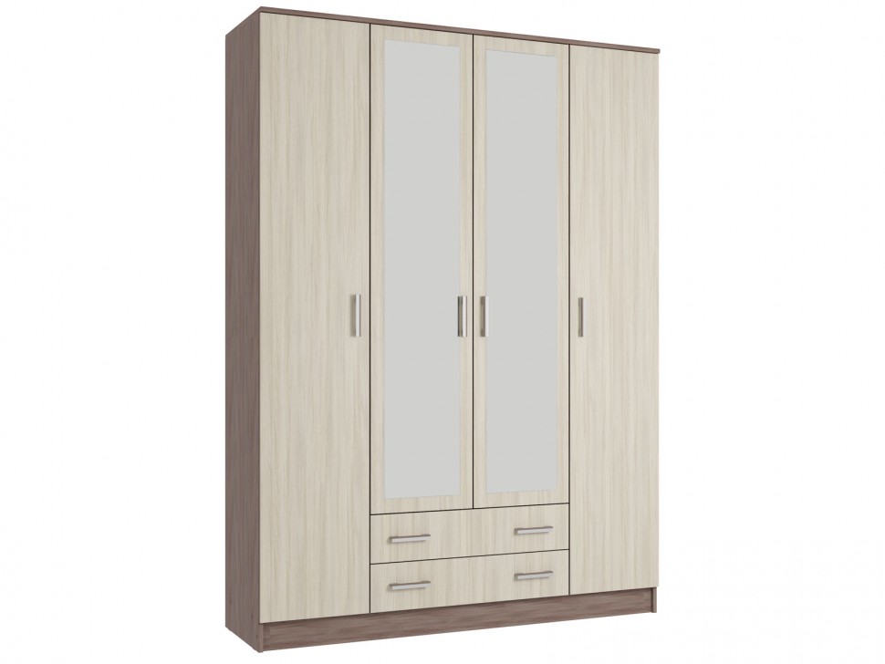 Распашной шкаф Эко Квадро с зеркалом