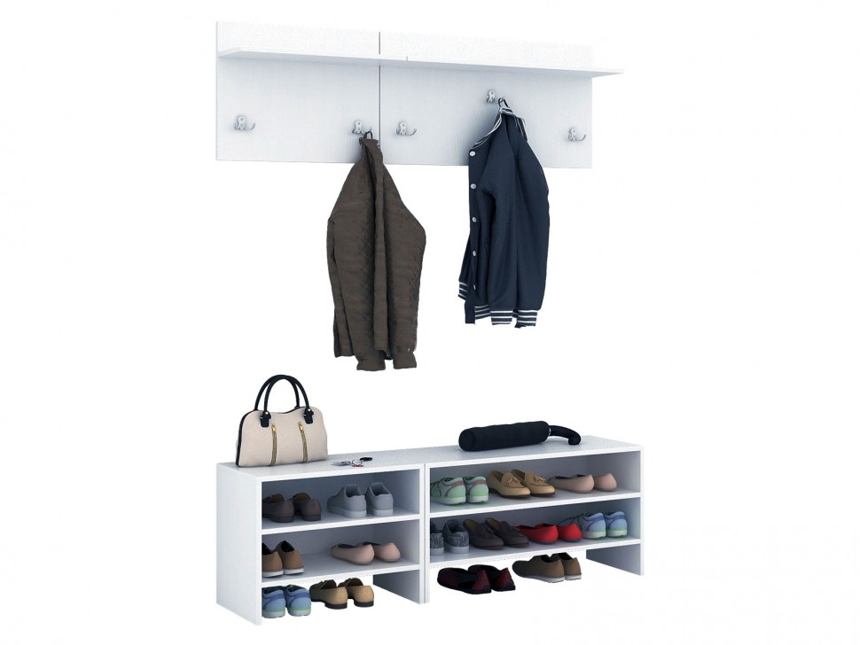 Обувница Уно-52 2полки узкая