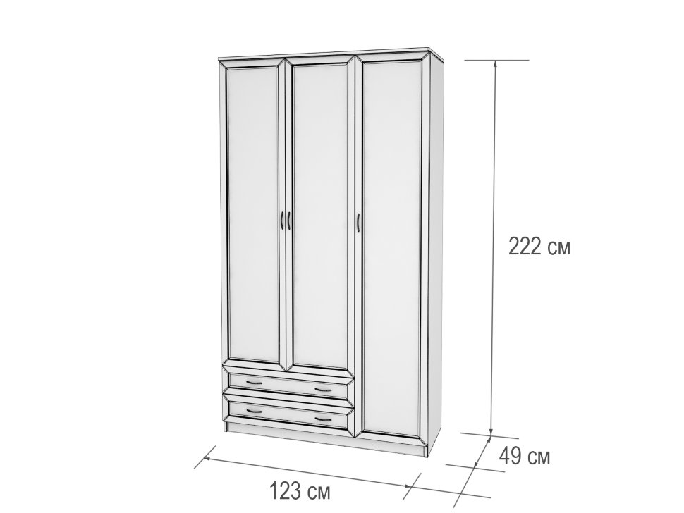 Шкаф для одежды с ящиками Мерлен