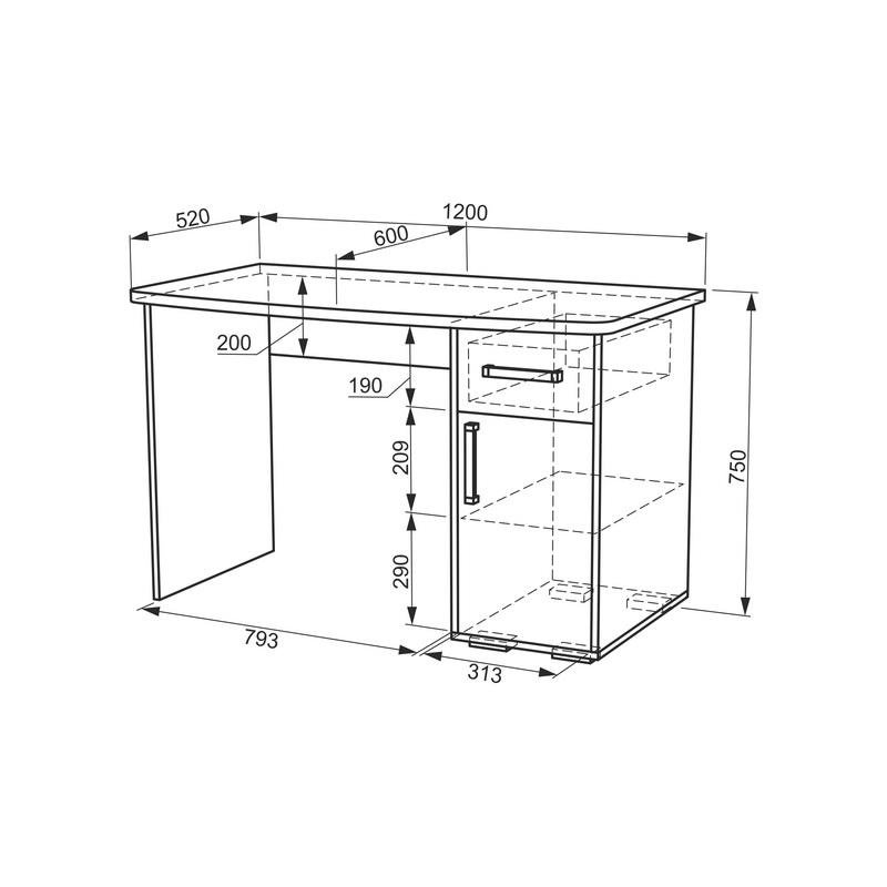 Компьютерный стол Лайт